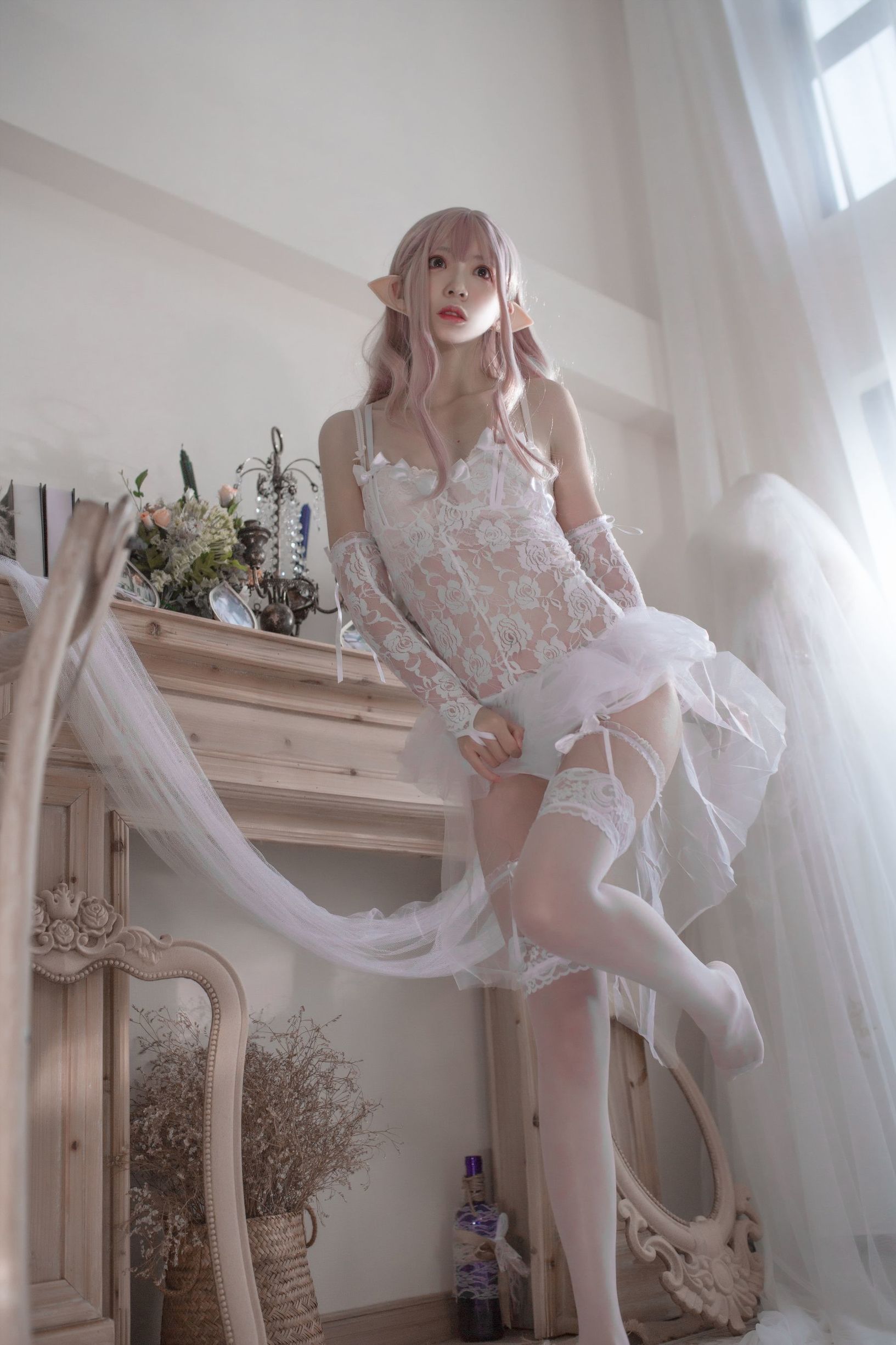 [Cosplay写真]疯猫ss纯白精灵插图6